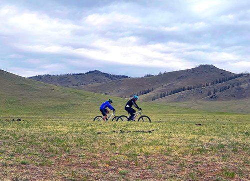 Cycling in Terelj NP